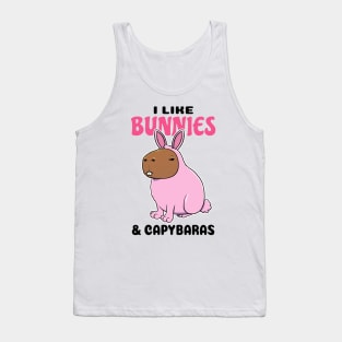 I Like Bunnies and Capybaras Tank Top